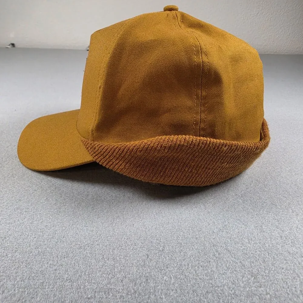 Brixton Builders Brown Earflap Trapper Hat – S/M 7 1/4